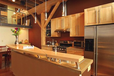 Jefferson Auto Loft residential interior design, Spokane — view 1