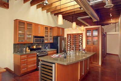 Jefferson Auto Loft residential interior design, Spokane — view 3